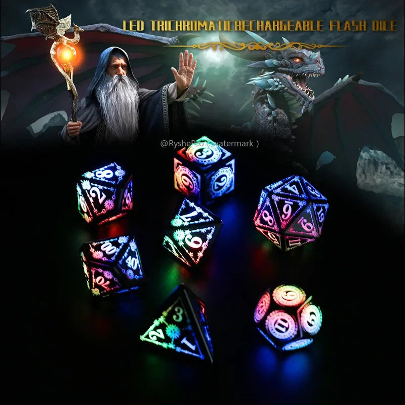 Eldritch Edge – 7‑Piece Dice Set
