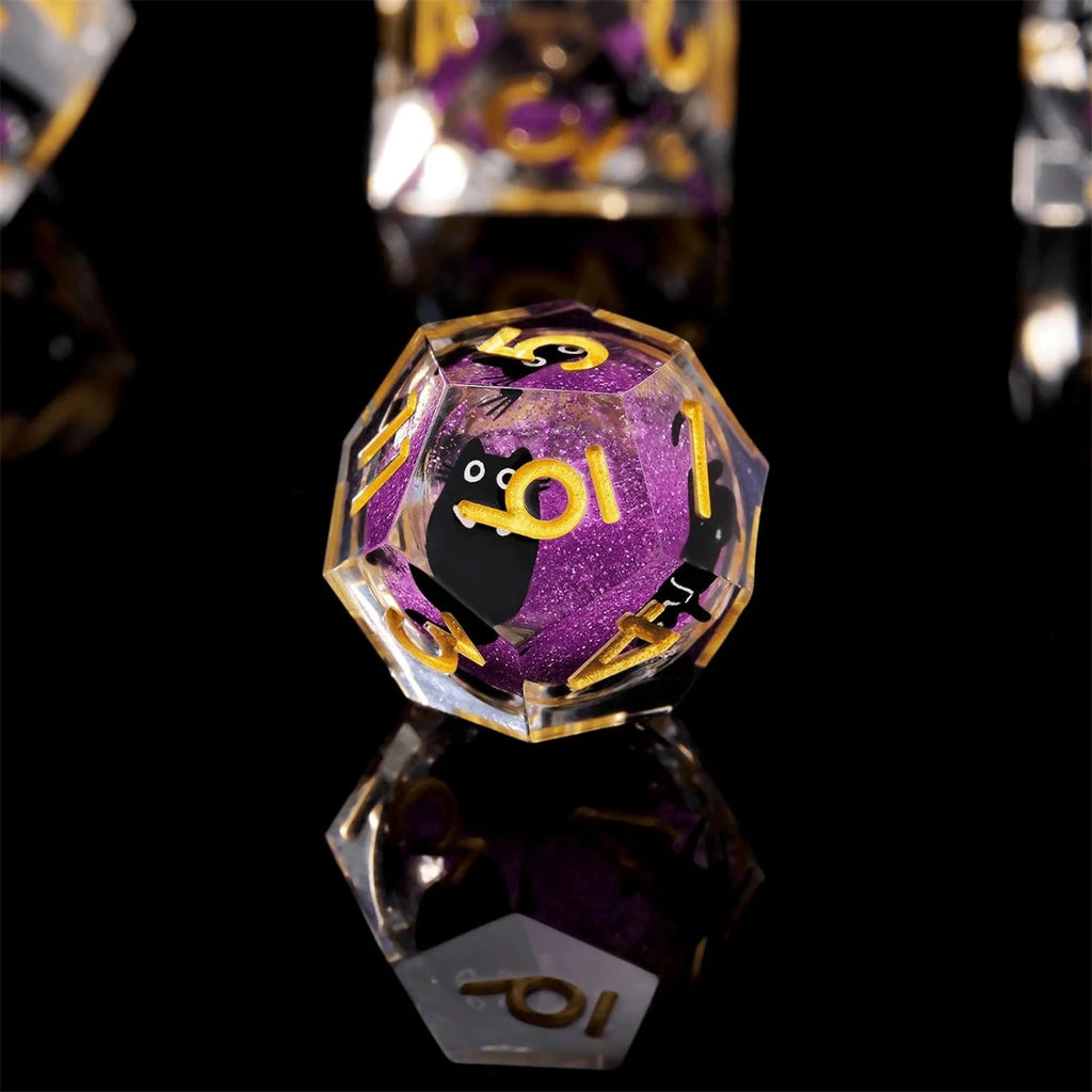 Arcane Spire – Liquid‑Core 7‑Piece Dice Set