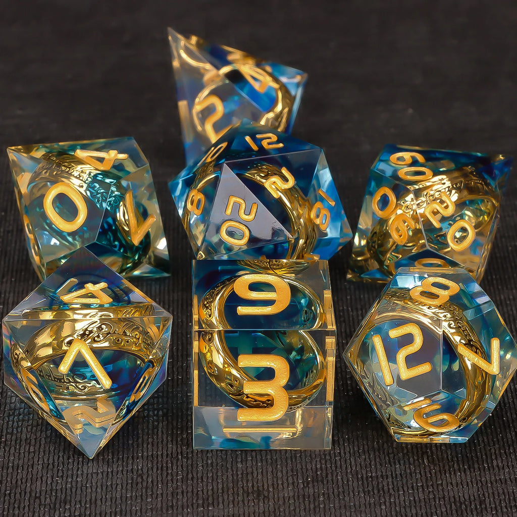 Shadewarden – Liquid‑Core 7‑Piece Dice Set