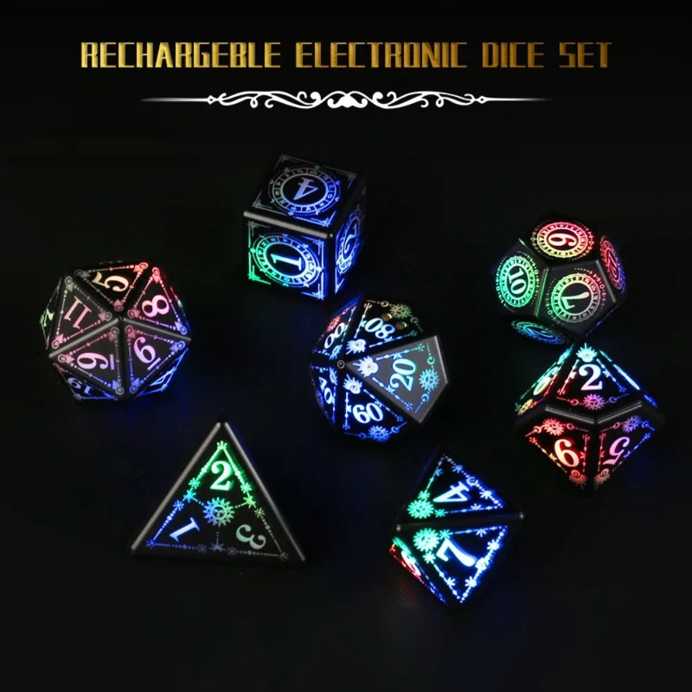 Mystic Veil – 7‑Piece Dice Set