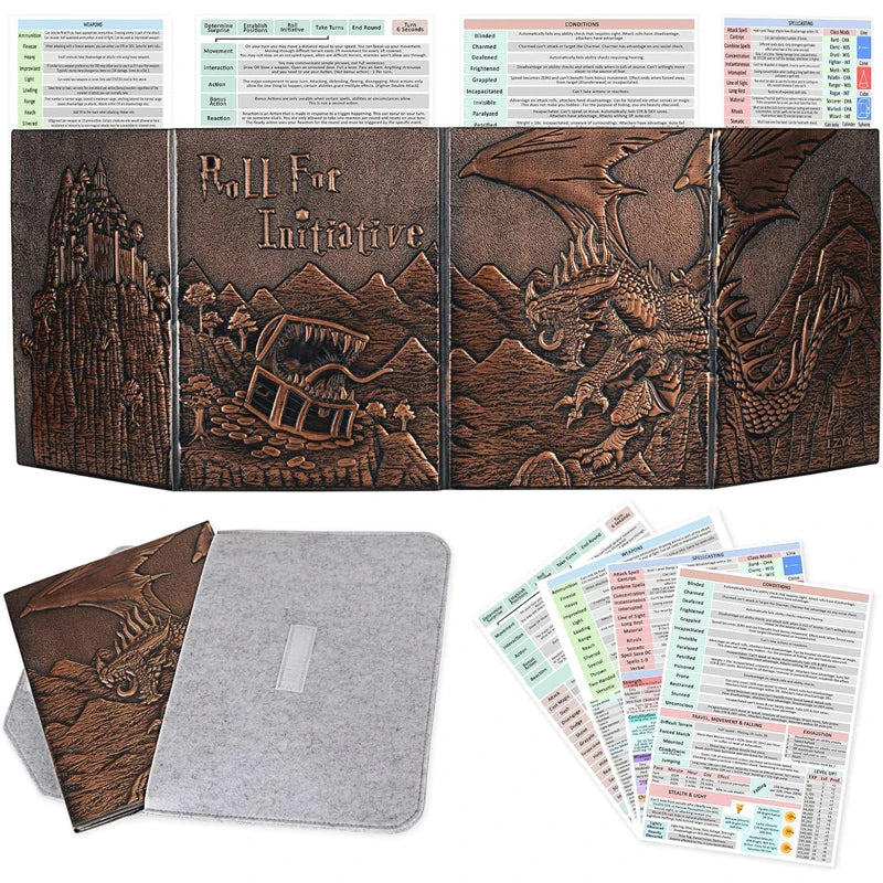 Faux Leather Dungeon Master Screen