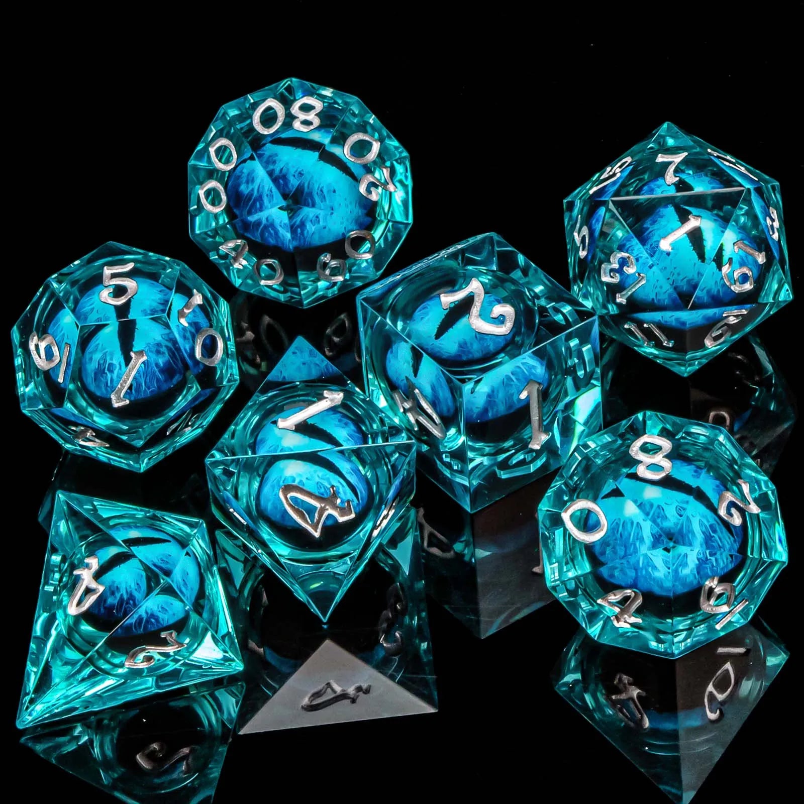 Shadewarden – Liquid‑Core 7‑Piece Dice Set