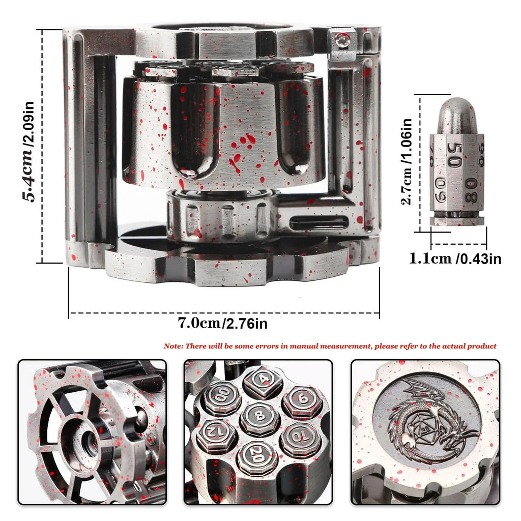 Stormcalling – Metal 7‑Piece Dice Set