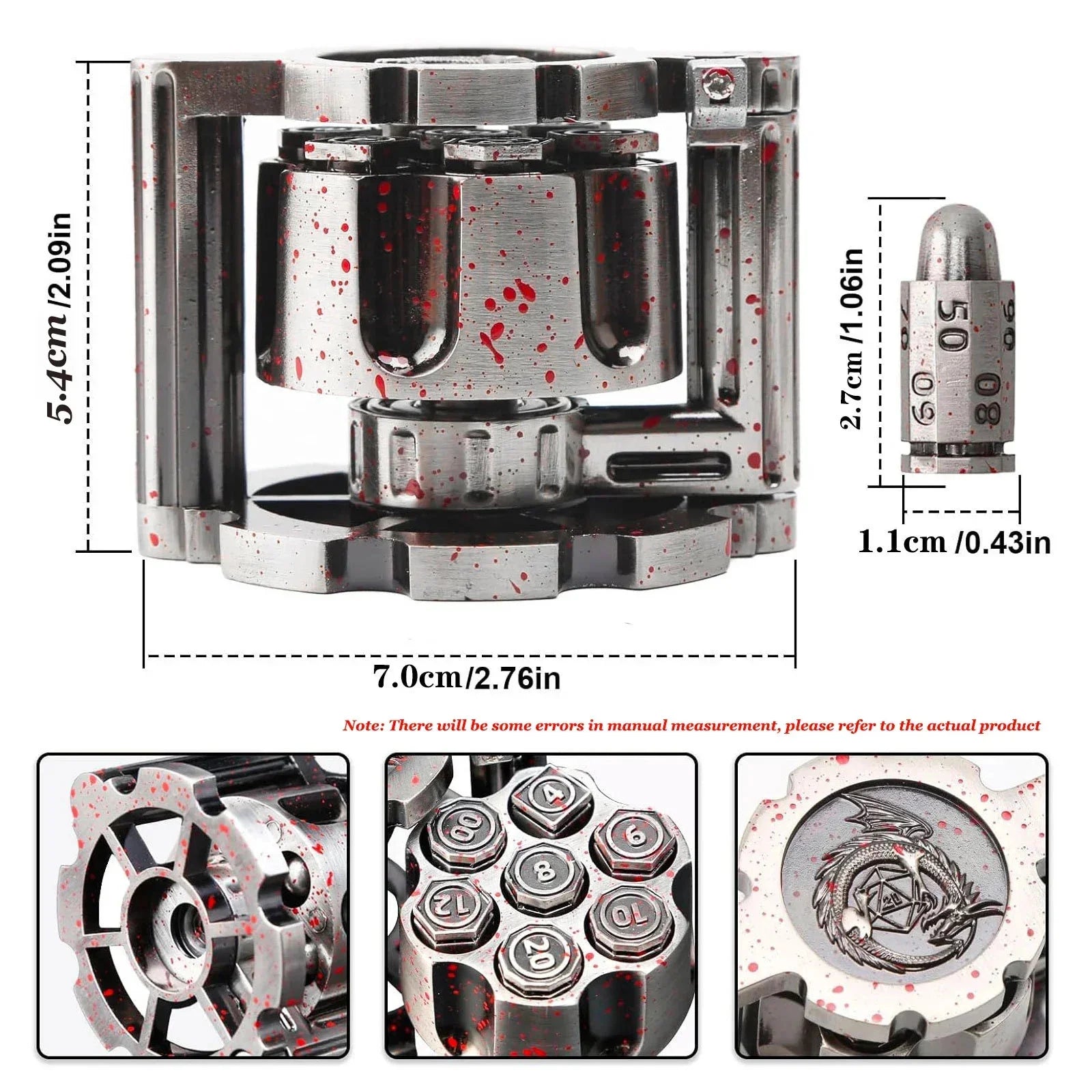Stormcalling – Metal 7‑Piece Dice Set