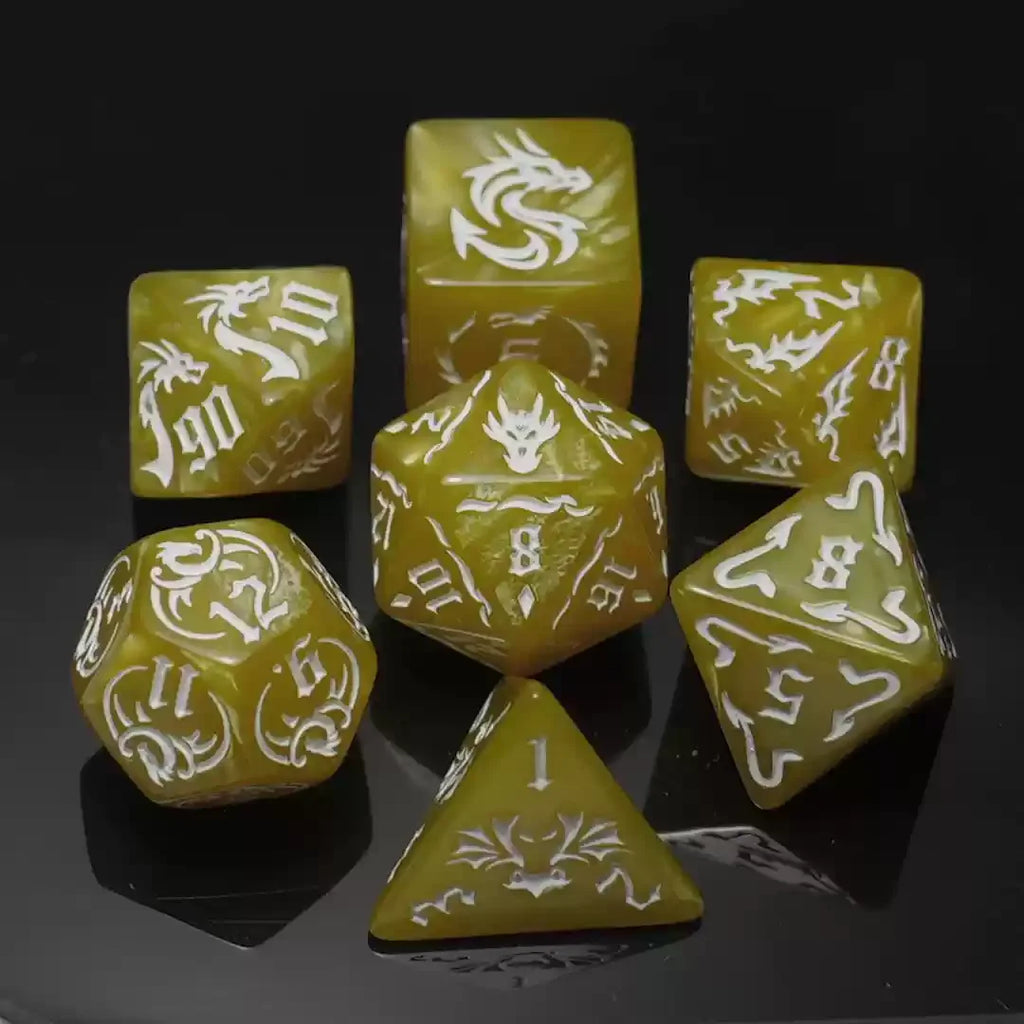Ethereal Prism – 7‑Piece Dice Set