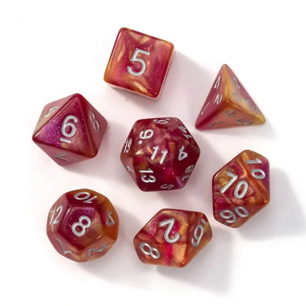 Infernal Aegis – 7‑Piece Dice Set