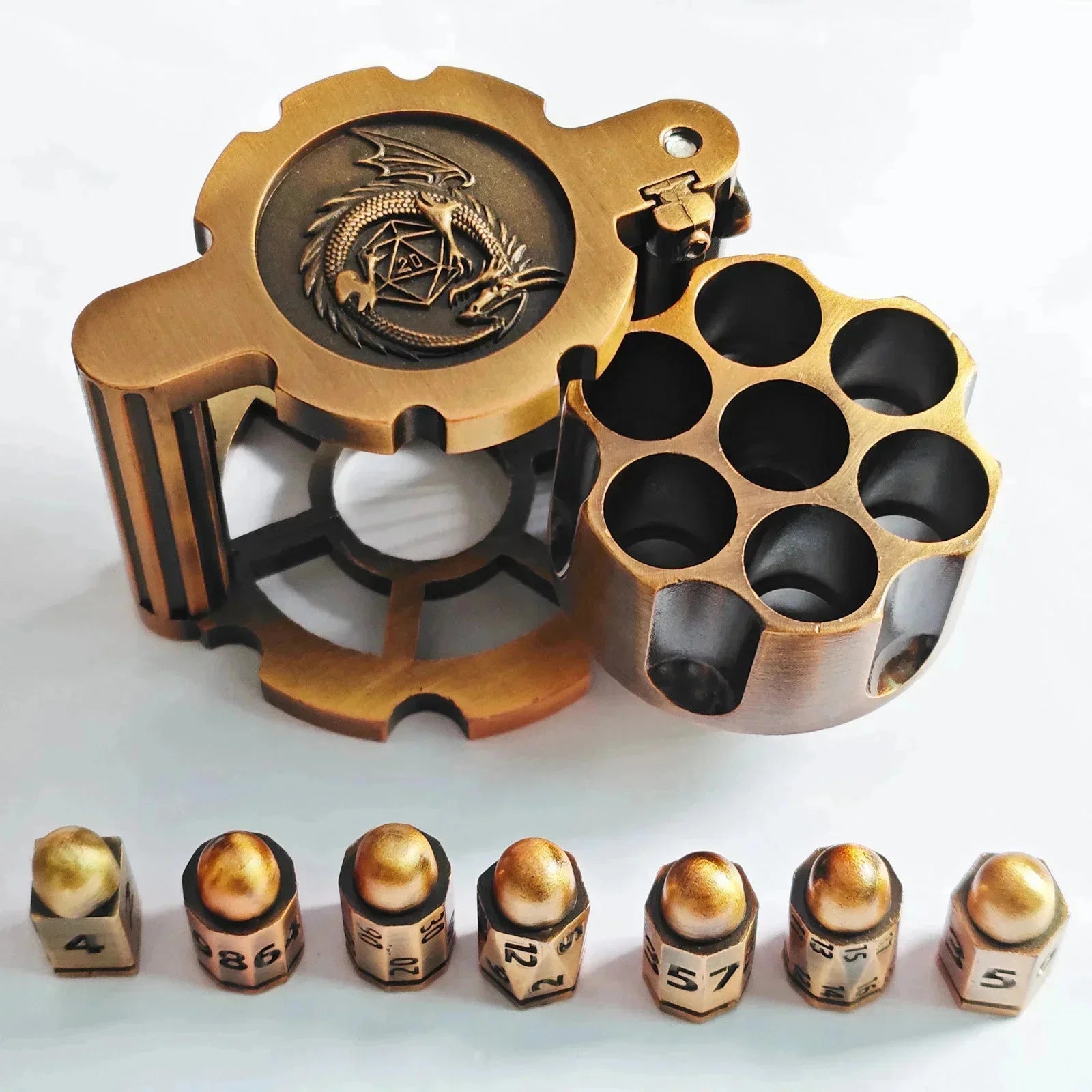 Stormcalling – Metal 7‑Piece Dice Set