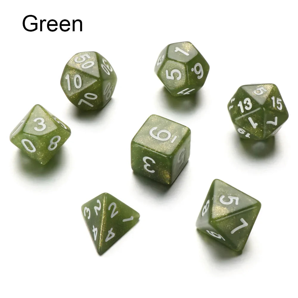 Arcane Veil – 7‑Piece Dice Set