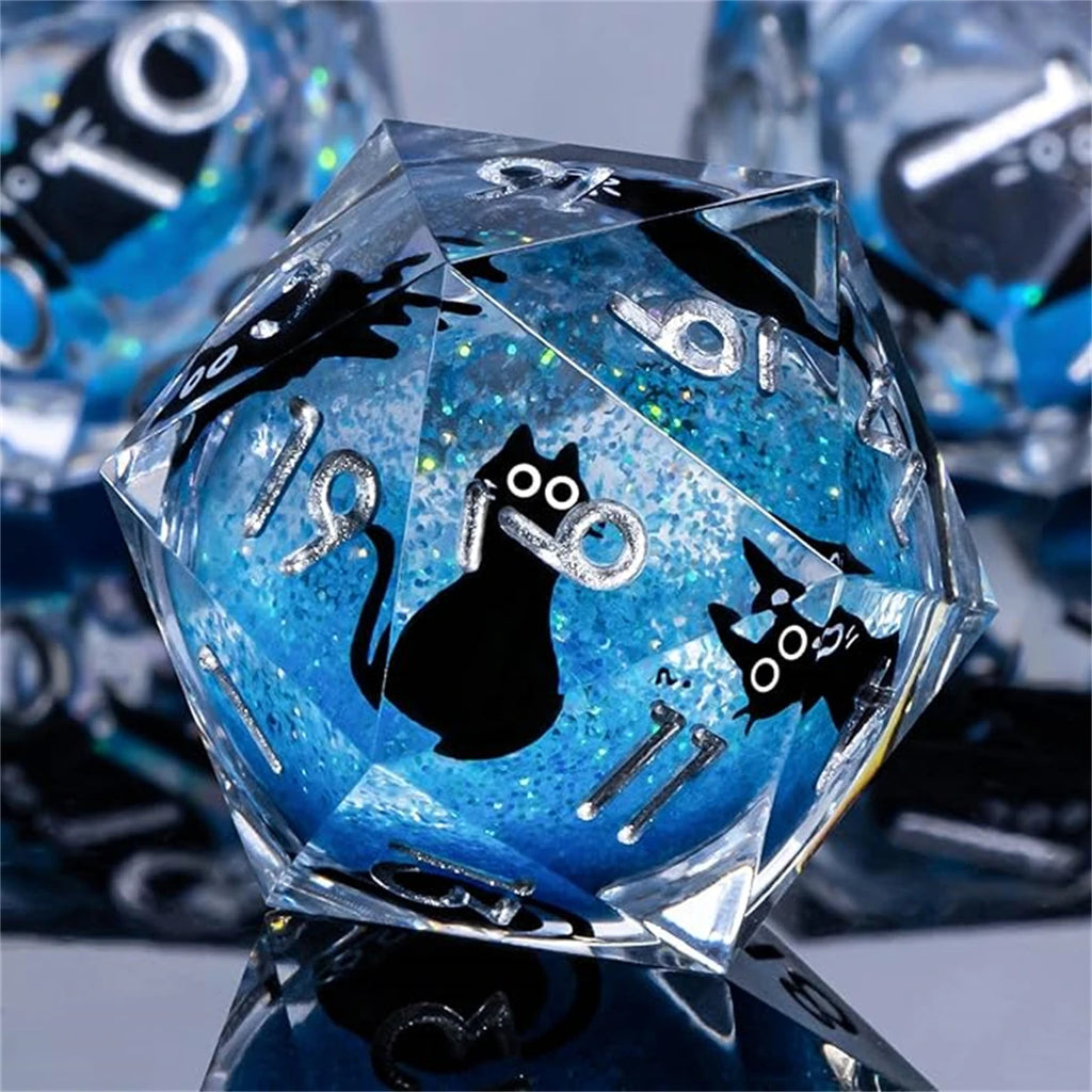 Arcane Spire – Liquid‑Core 7‑Piece Dice Set