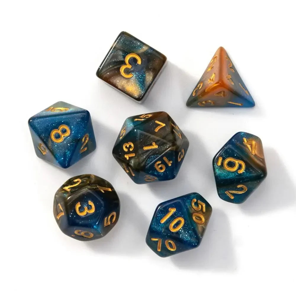 Infernal Aegis – 7‑Piece Dice Set