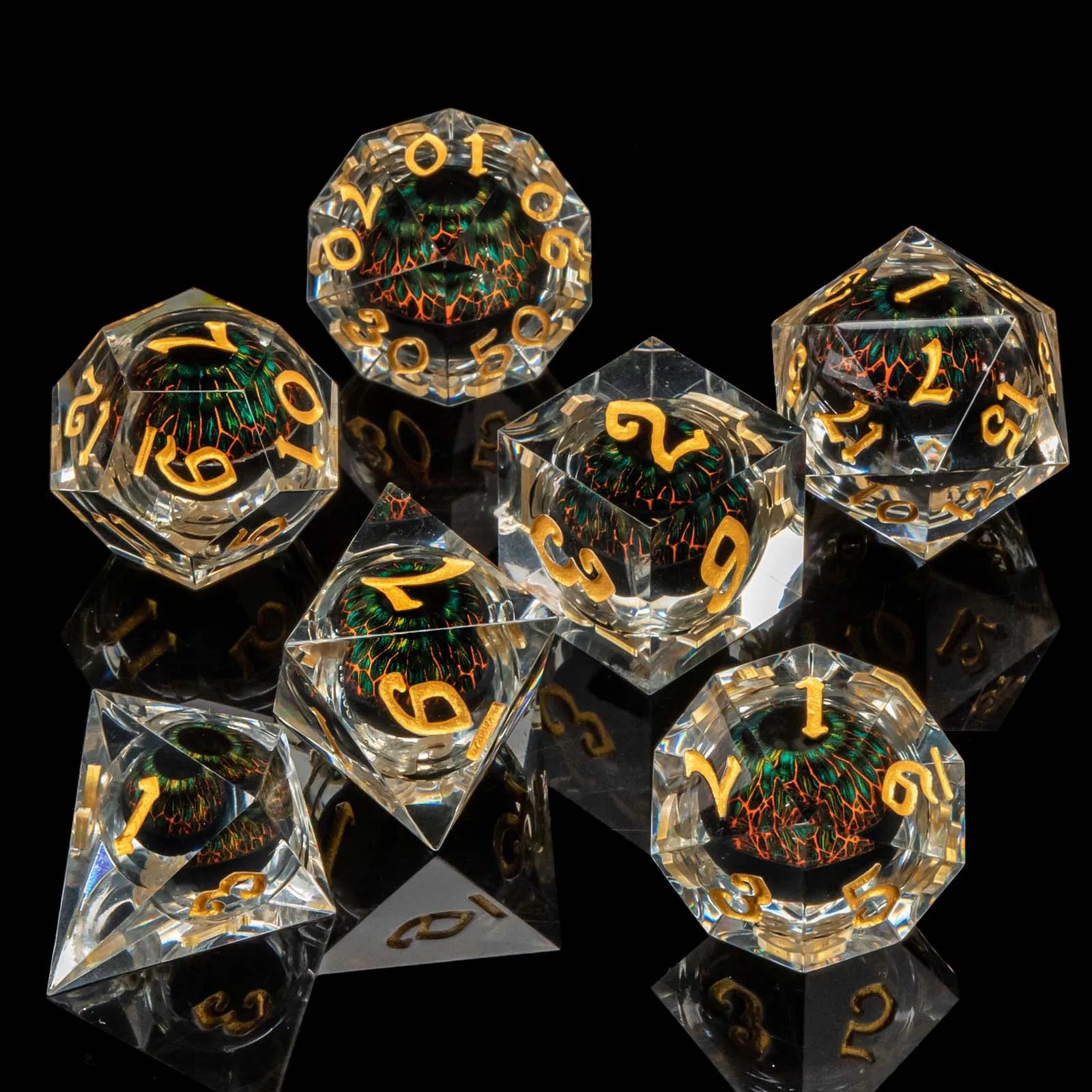 Shadewarden – Liquid‑Core 7‑Piece Dice Set
