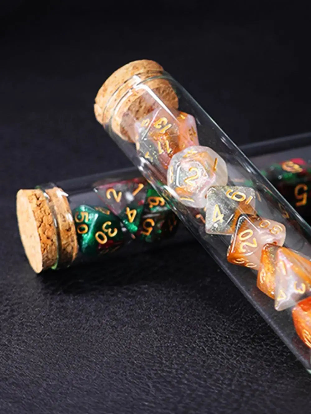 Mystic Halo – 7‑Piece Dice Set