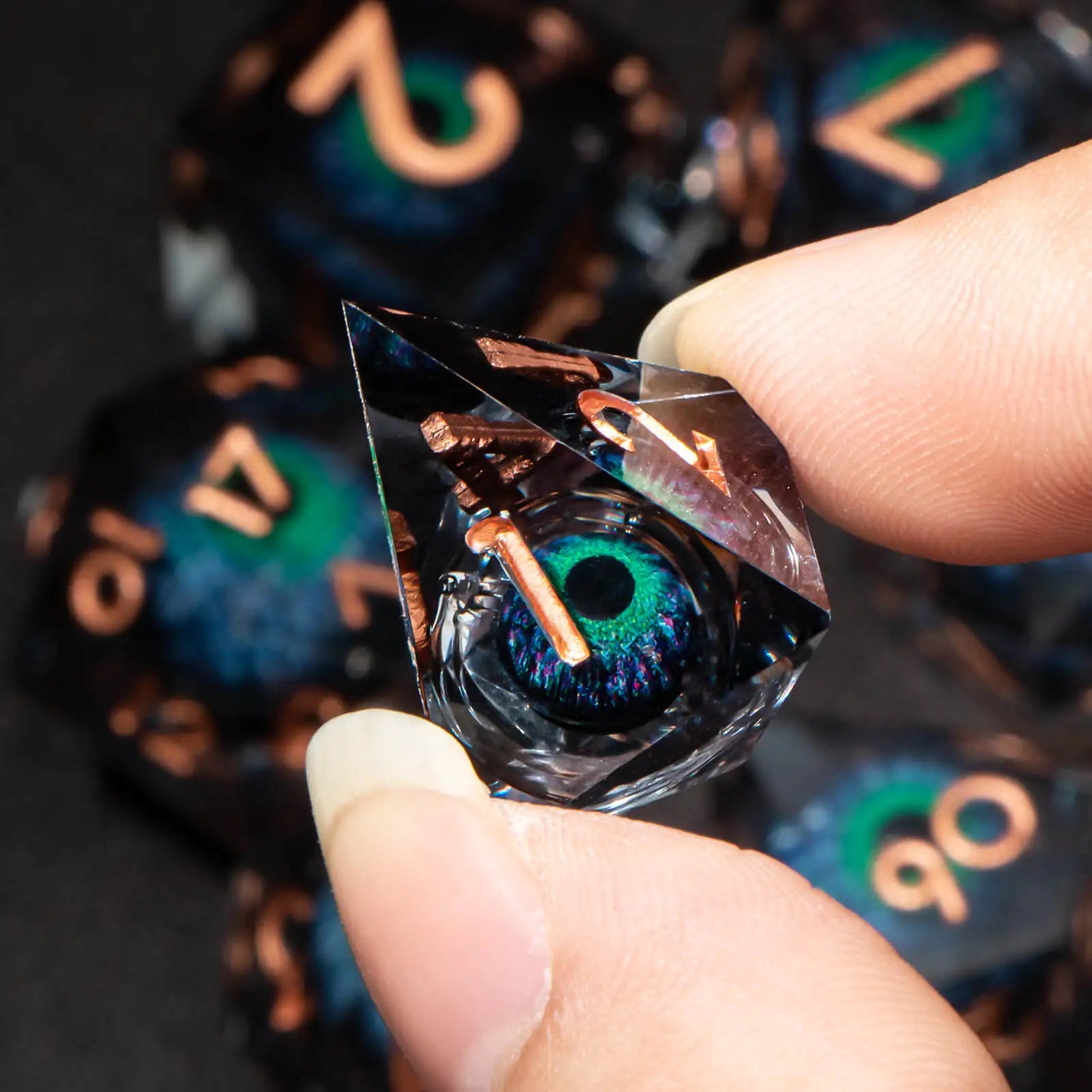 Shadewarden – Liquid‑Core 7‑Piece Dice Set