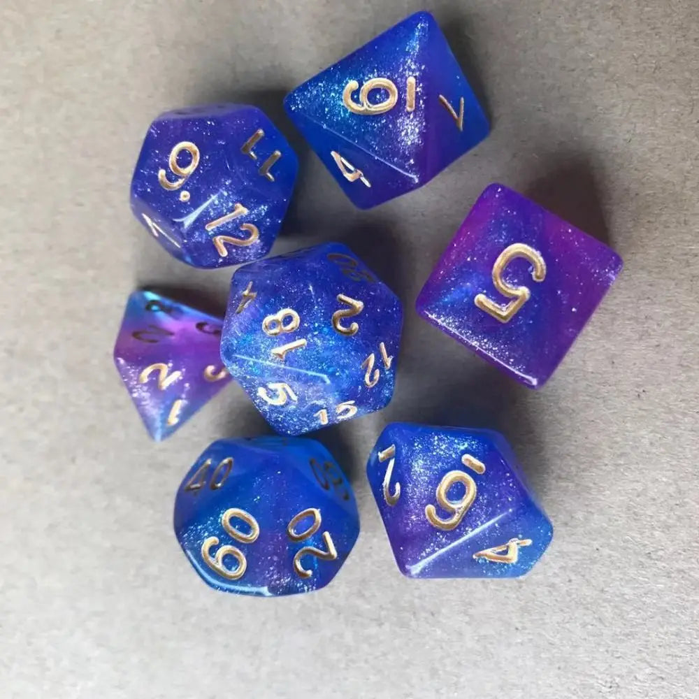 Infernal Aegis – 7‑Piece Dice Set