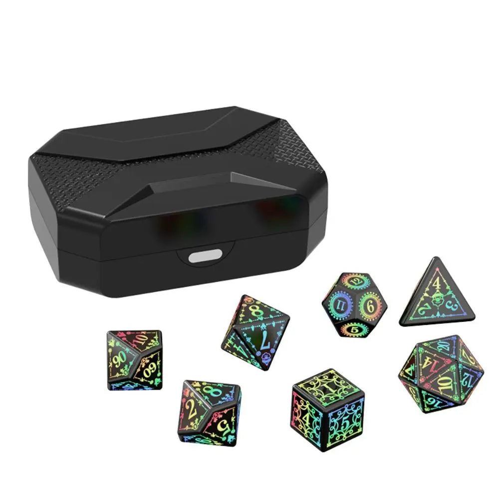 Mystic Veil – 7‑Piece Dice Set