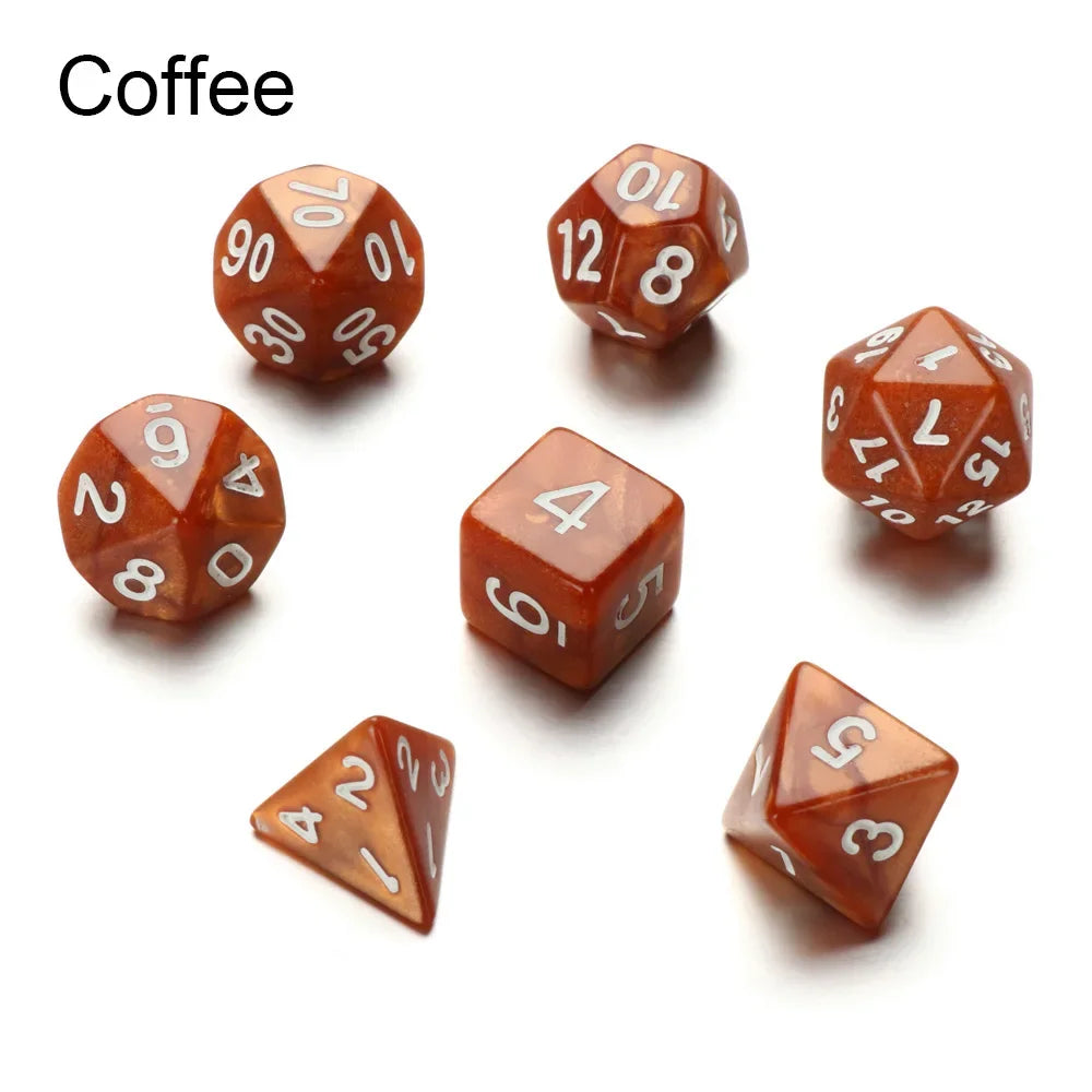 Arcane Veil – 7‑Piece Dice Set