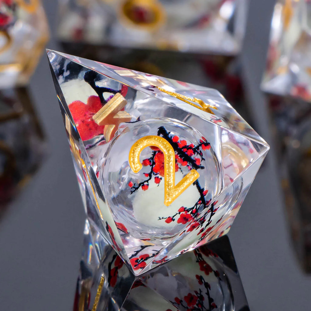 Voidwhisper – Liquid‑Core 7‑Piece Dice Set