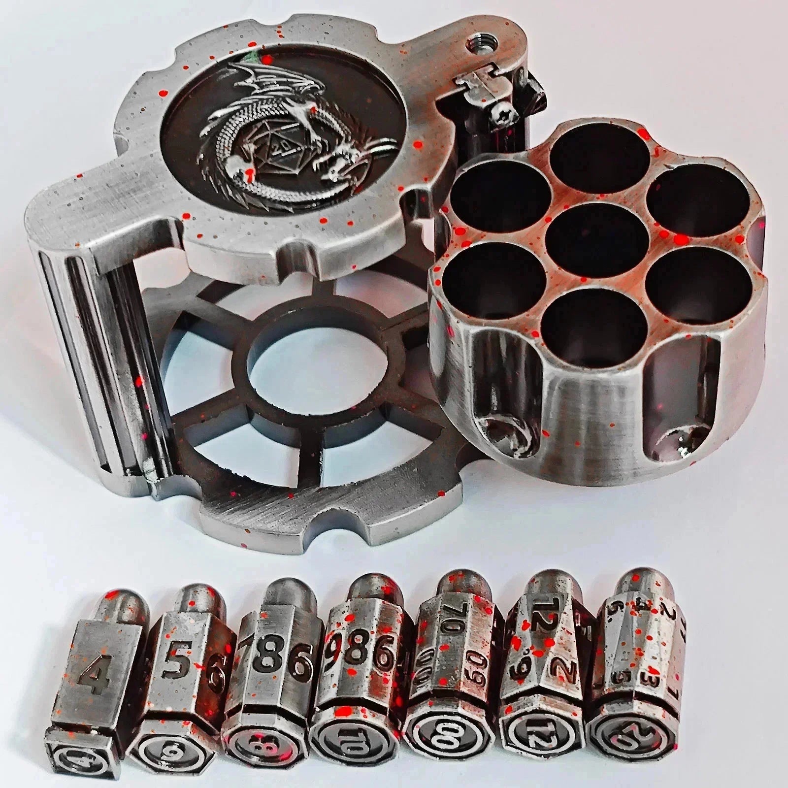 Stormcalling – Metal 7‑Piece Dice Set