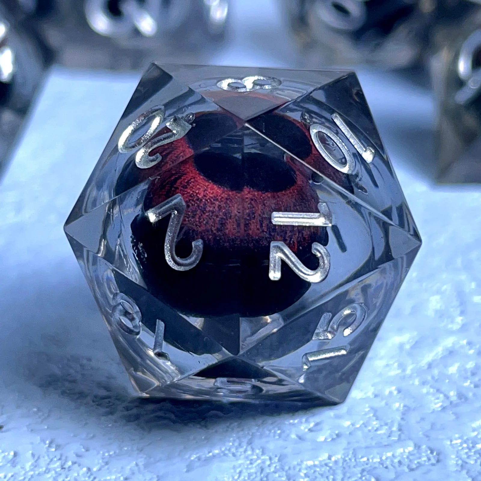 Twilight Aegis – Resin 7‑Piece Dice Set