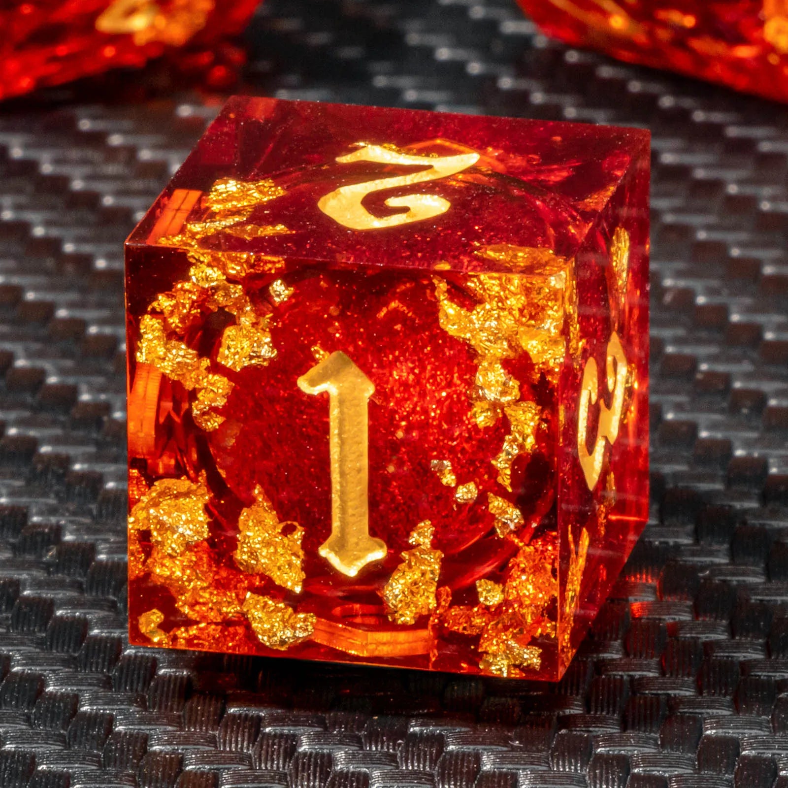 Shadowspire – Metal 7‑Piece Dice Set