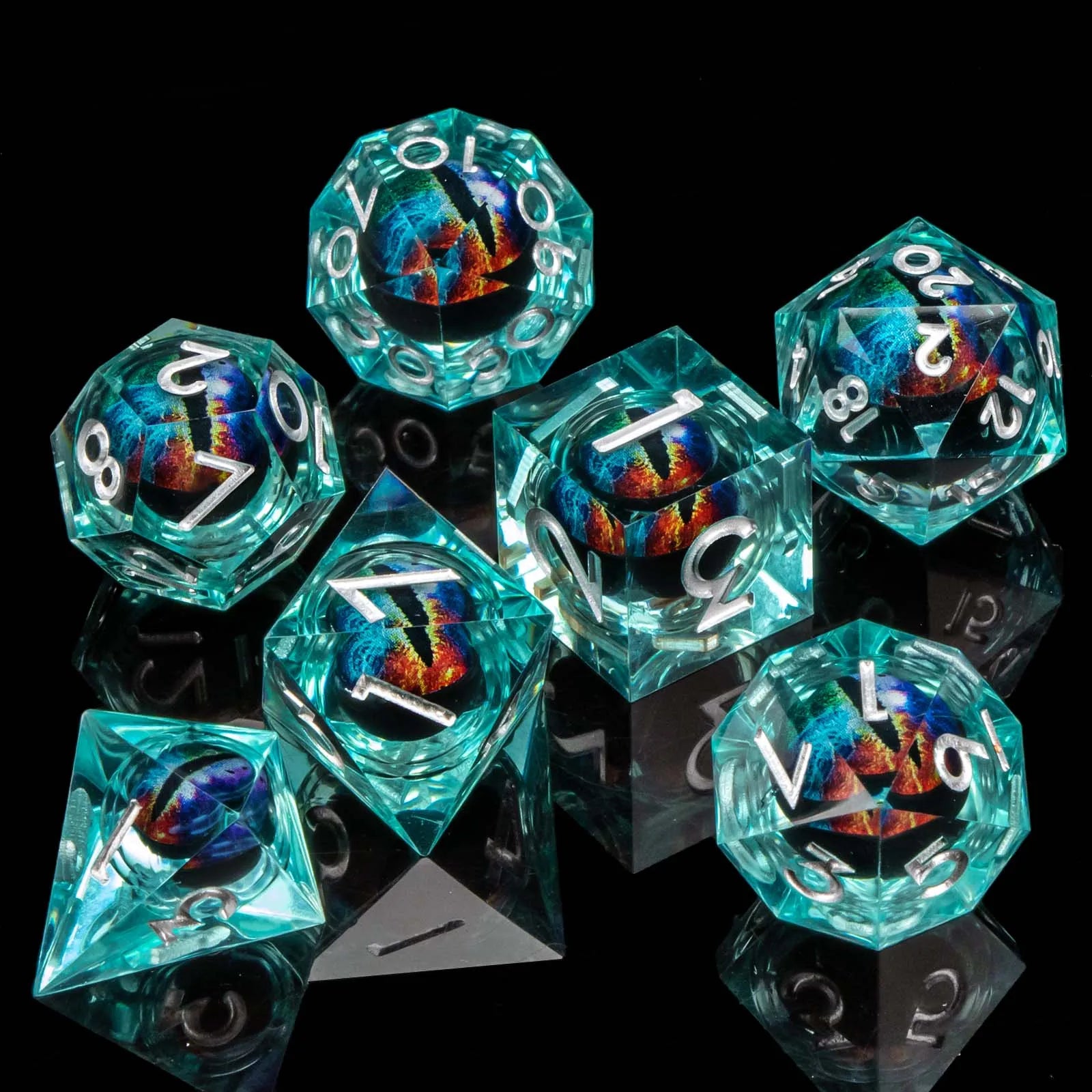 Shadewarden – Liquid‑Core 7‑Piece Dice Set