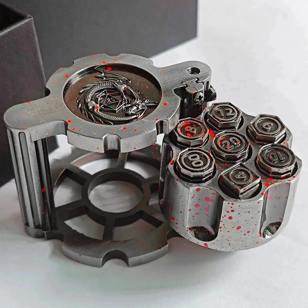 Stormcalling – Metal 7‑Piece Dice Set