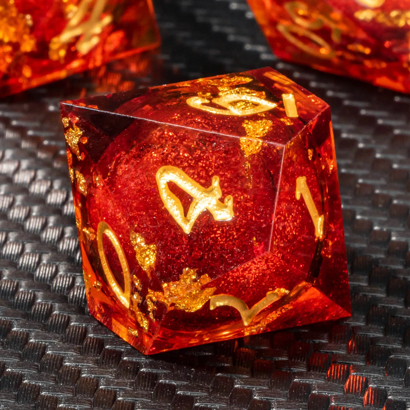Shadowspire – Metal 7‑Piece Dice Set
