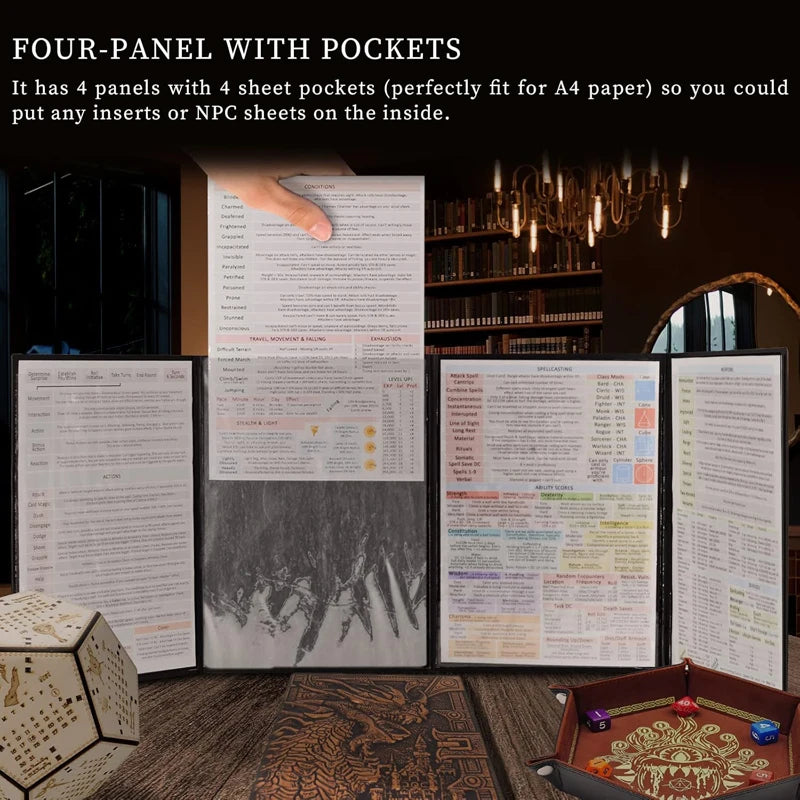 Faux Leather Dungeon Master Screen