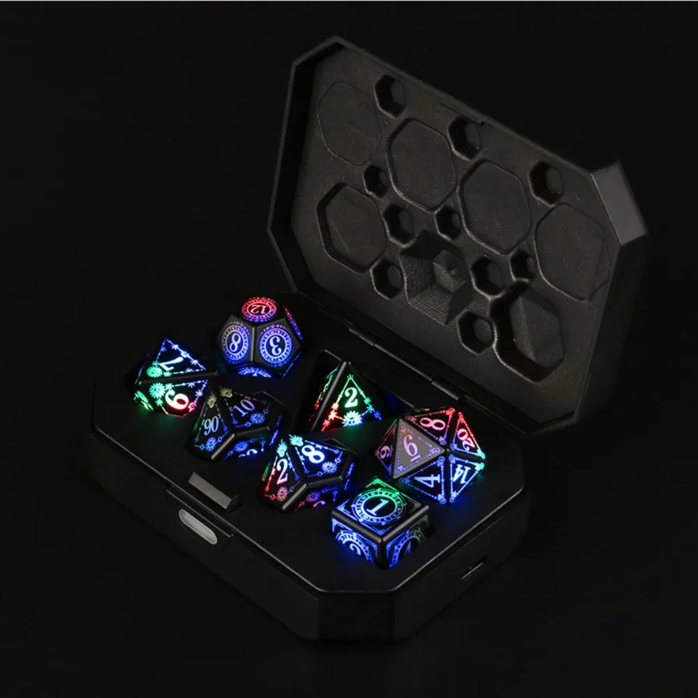 Mystic Veil – 7‑Piece Dice Set