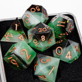 Moonlance – Resin 7‑Piece Dice Set