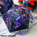 Arcane Hex – Resin 7‑Piece Dice Set