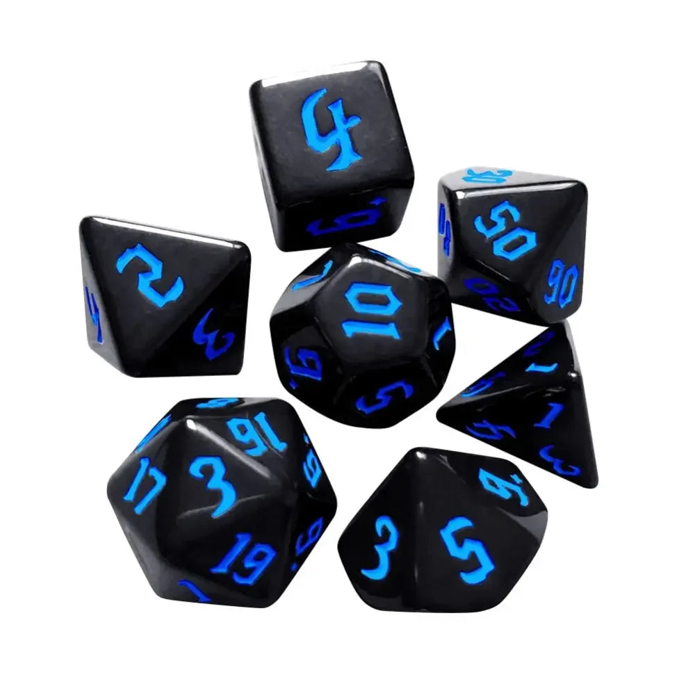 Infernal Aegis – 7‑Piece Dice Set