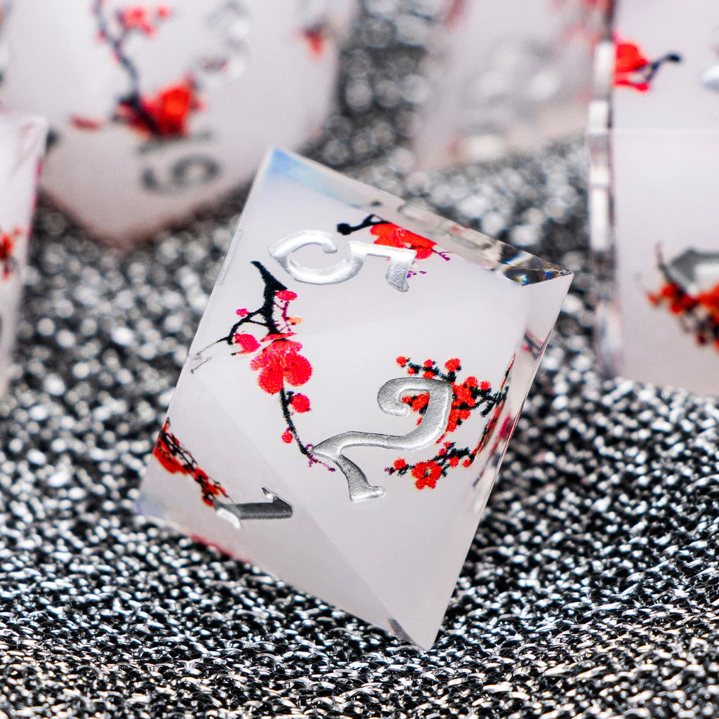 Arcane Halo – Resin 7‑Piece Dice Set