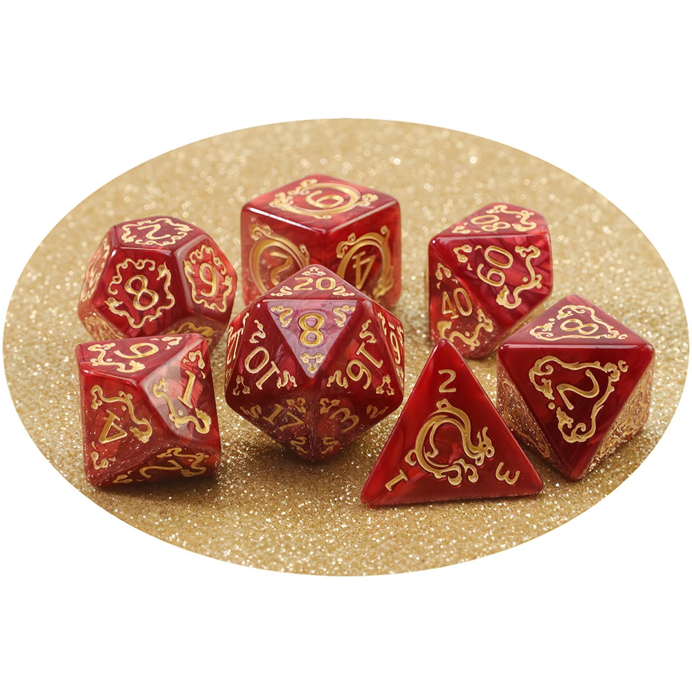Aethercoast – 7‑Piece Dice Set