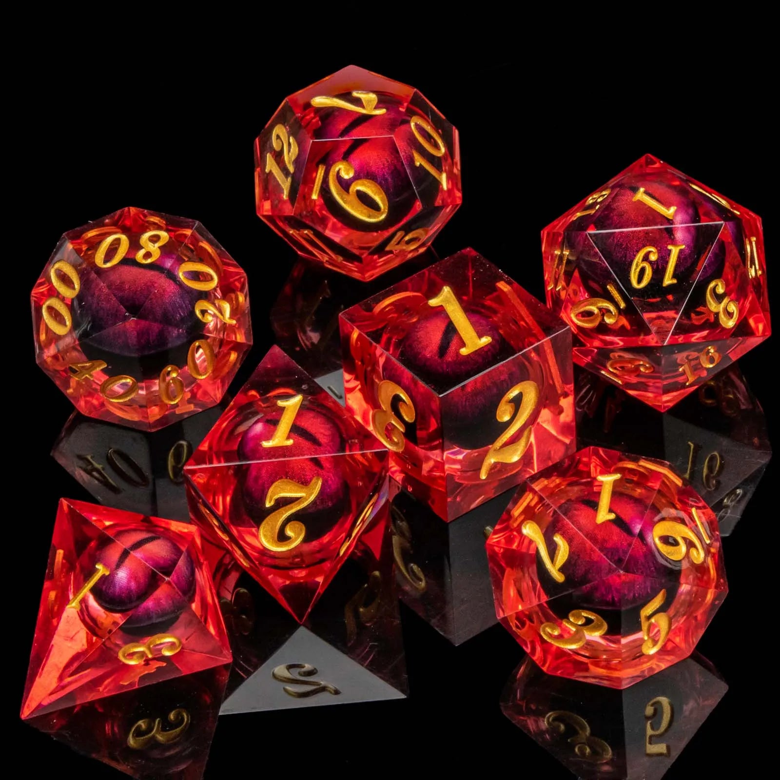 Shadewarden – Liquid‑Core 7‑Piece Dice Set