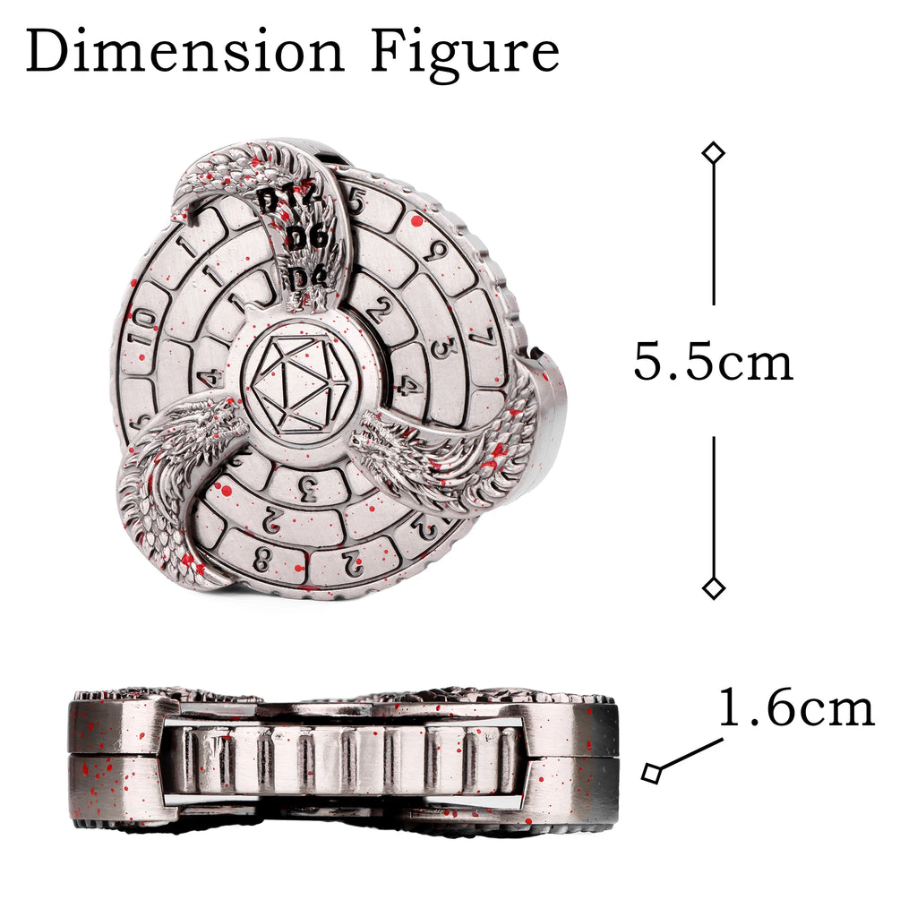 Golden Forge 7-in-1 Spinner Dice Set
