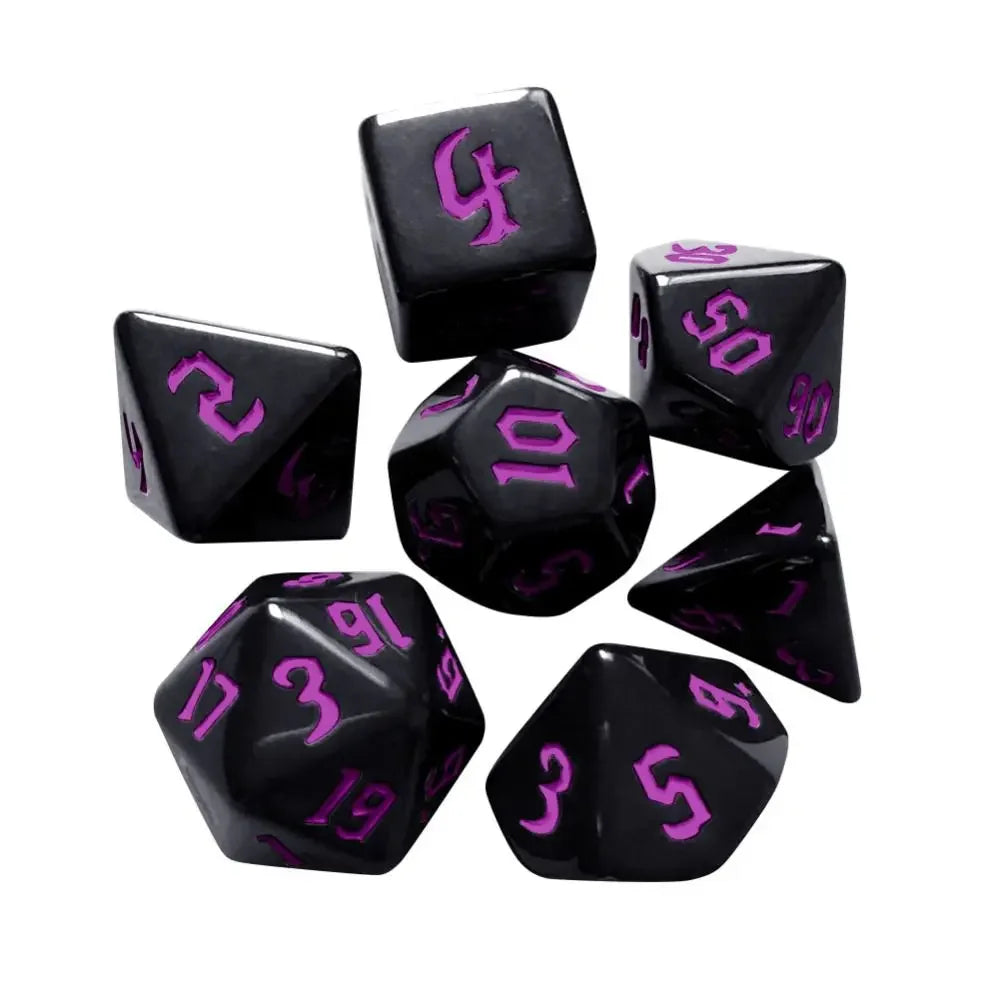 Infernal Aegis – 7‑Piece Dice Set