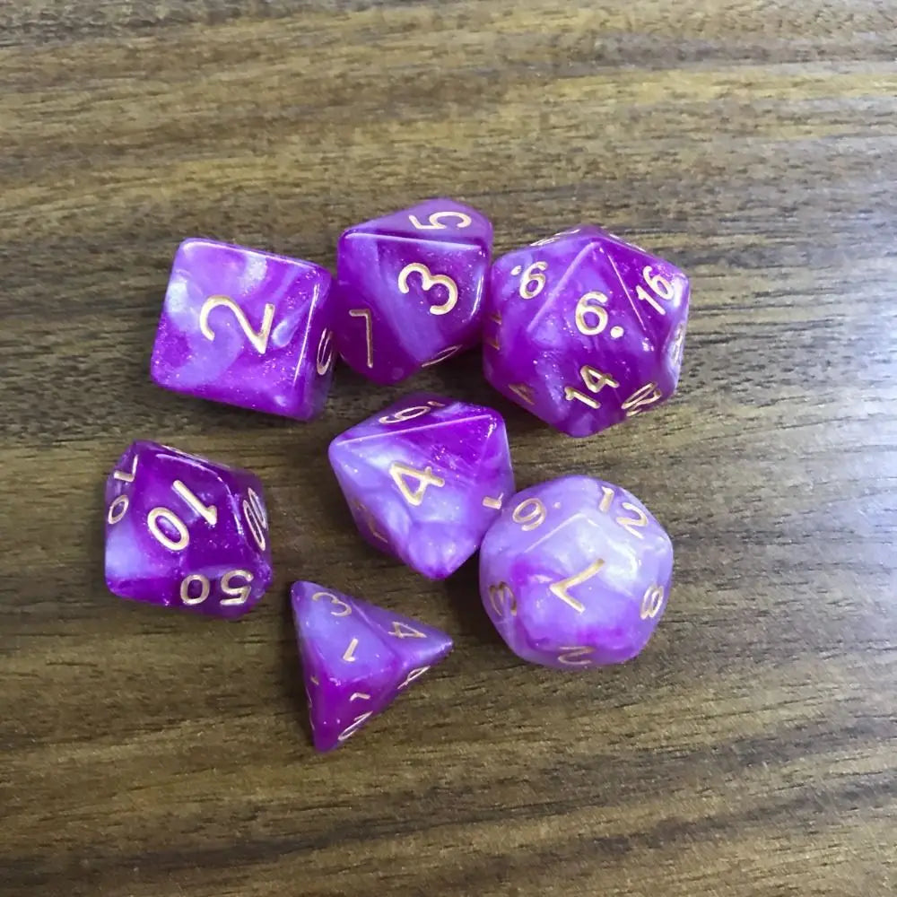 Infernal Aegis – 7‑Piece Dice Set