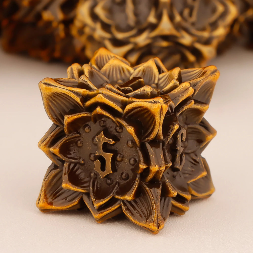 Shadowspire – Metal 7‑Piece Dice Set