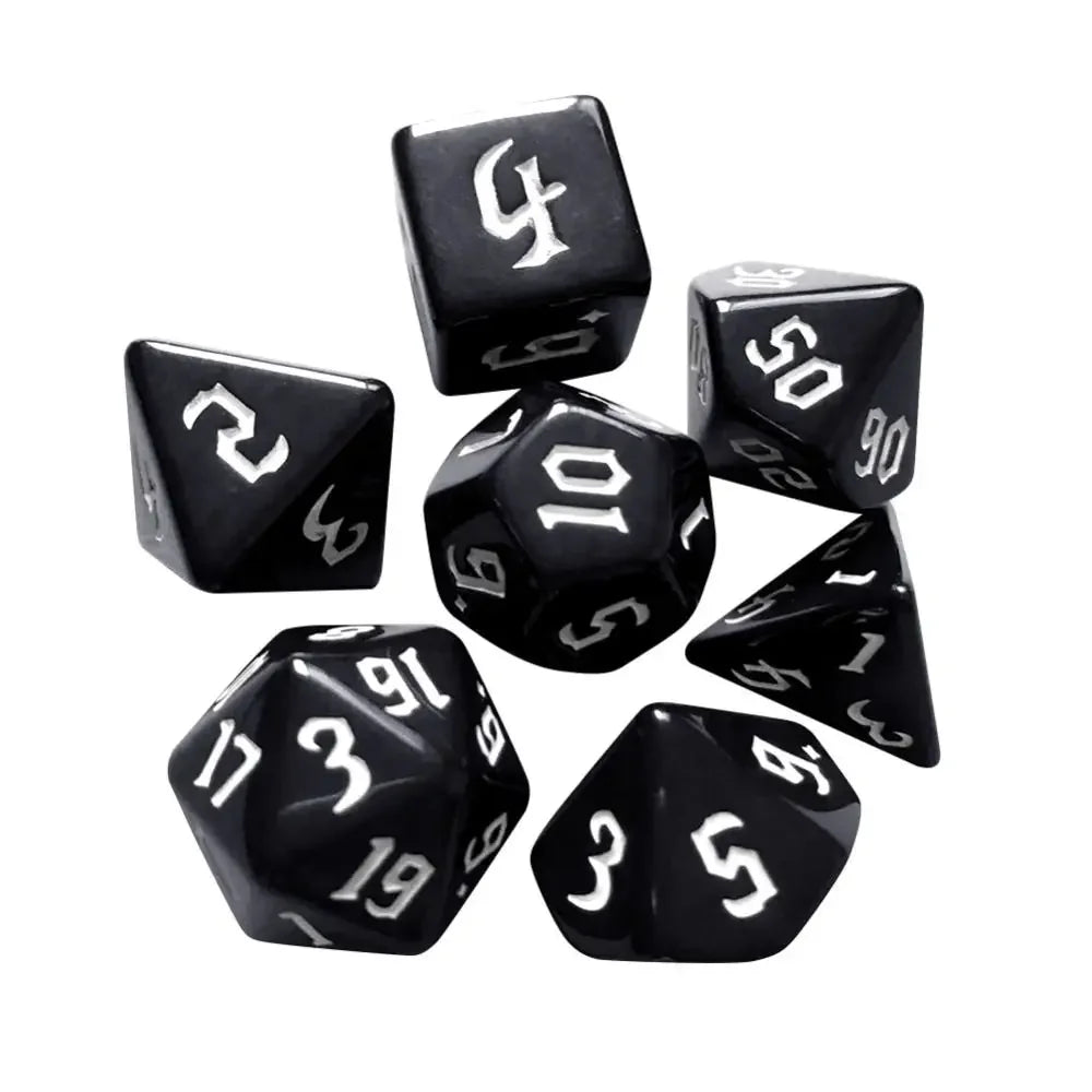 Infernal Aegis – 7‑Piece Dice Set