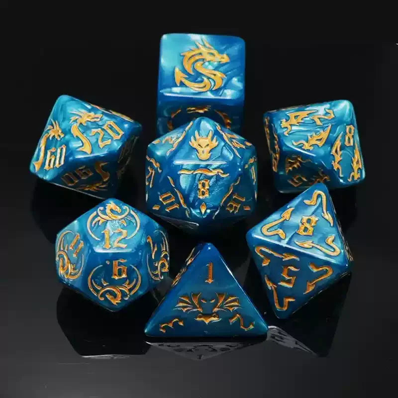 Ethereal Prism – 7‑Piece Dice Set