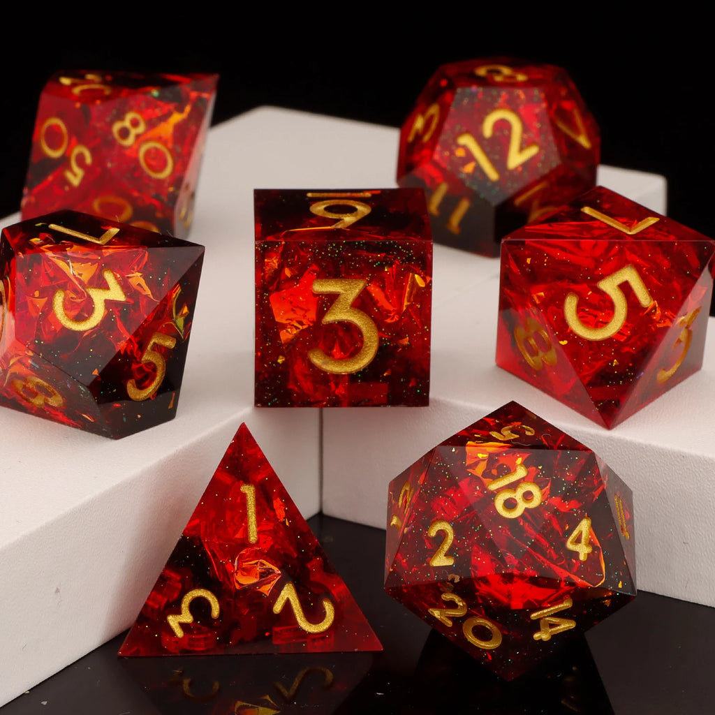 Shadewarden – Liquid‑Core 7‑Piece Dice Set