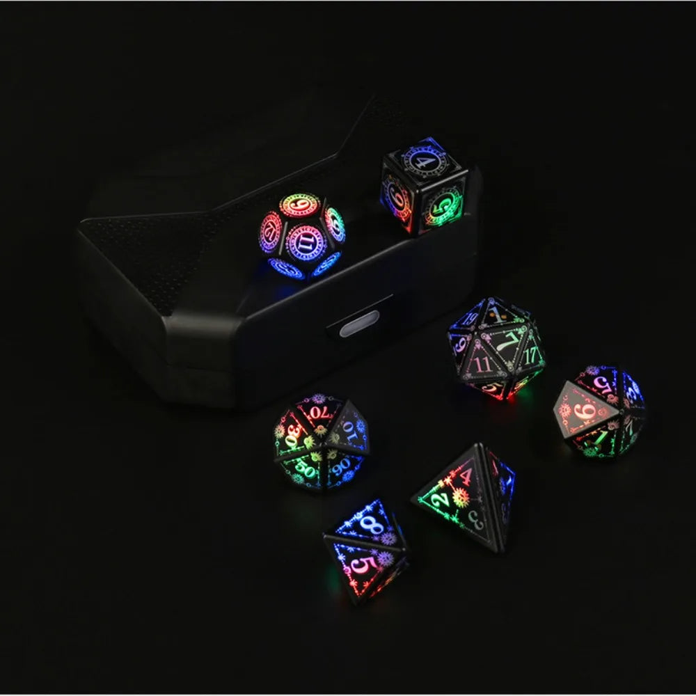 Mystic Veil – 7‑Piece Dice Set