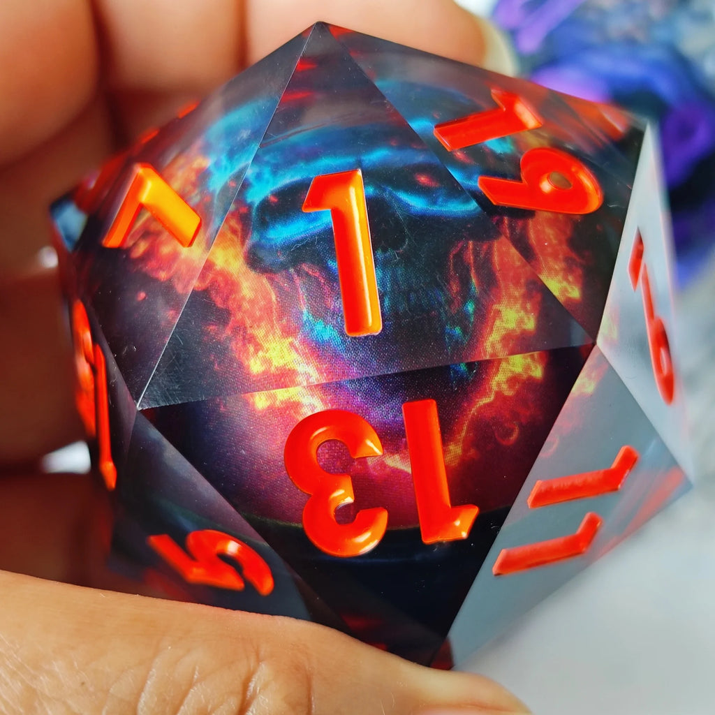 Arcane Hex – Resin 7‑Piece Dice Set