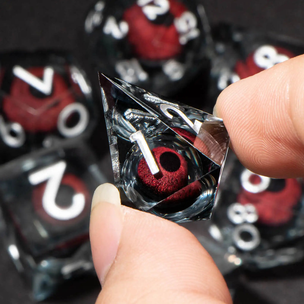 Shadowspire – Metal 7‑Piece Dice Set