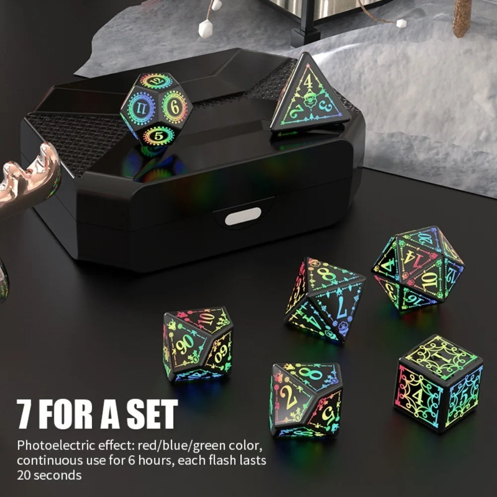 Mystic Veil – 7‑Piece Dice Set