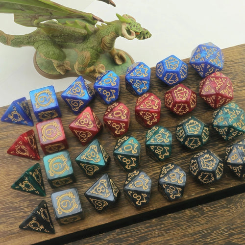 Aethercoast – 7‑Piece Dice Set