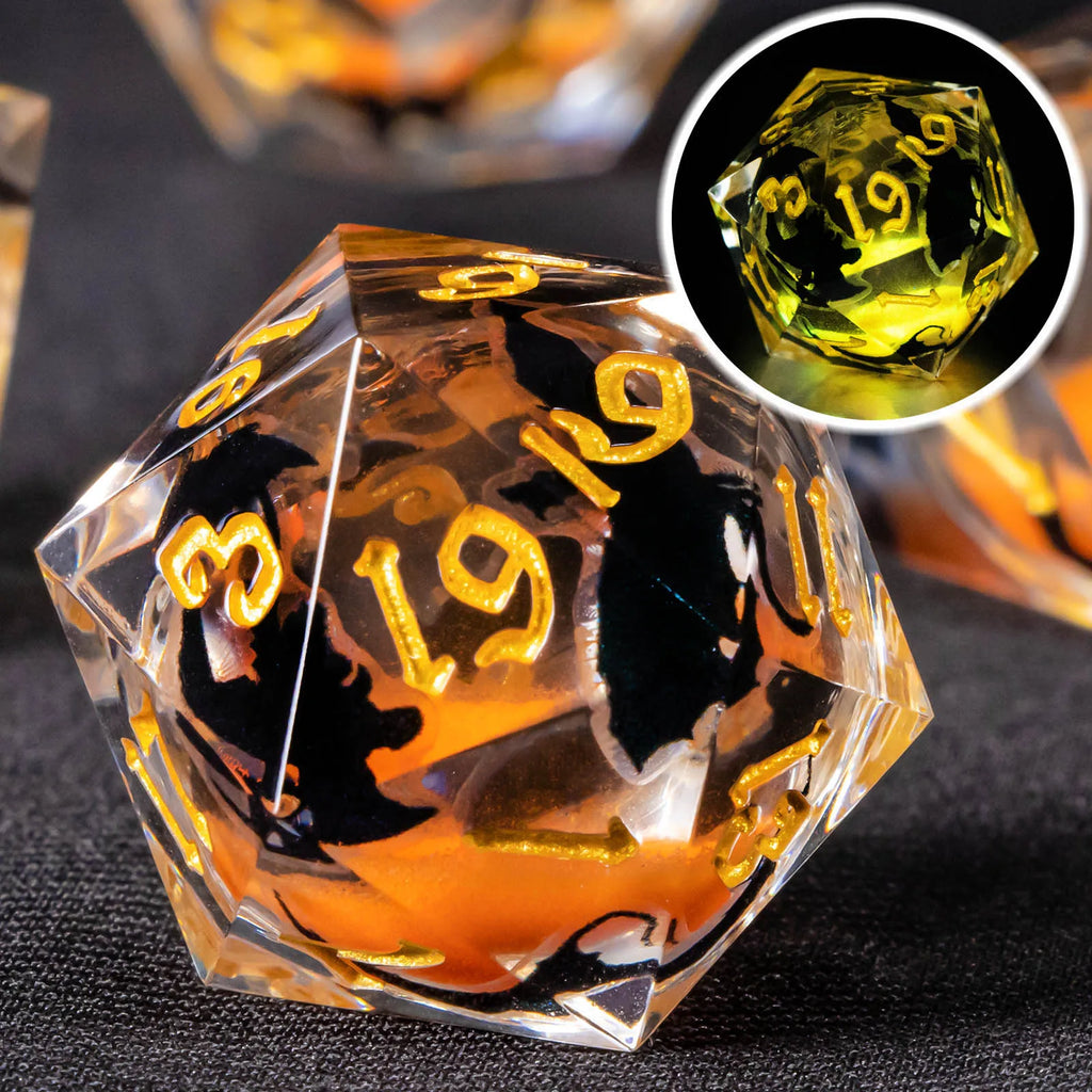 Voidwhisper – Liquid‑Core 7‑Piece Dice Set