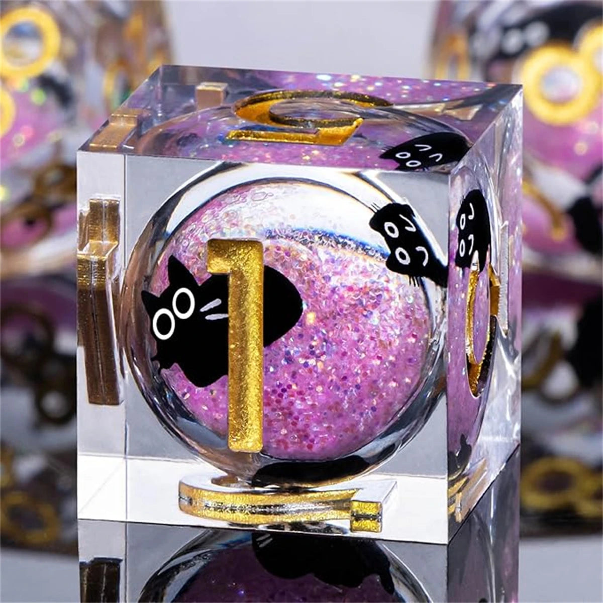 Arcane Spire – Liquid‑Core 7‑Piece Dice Set