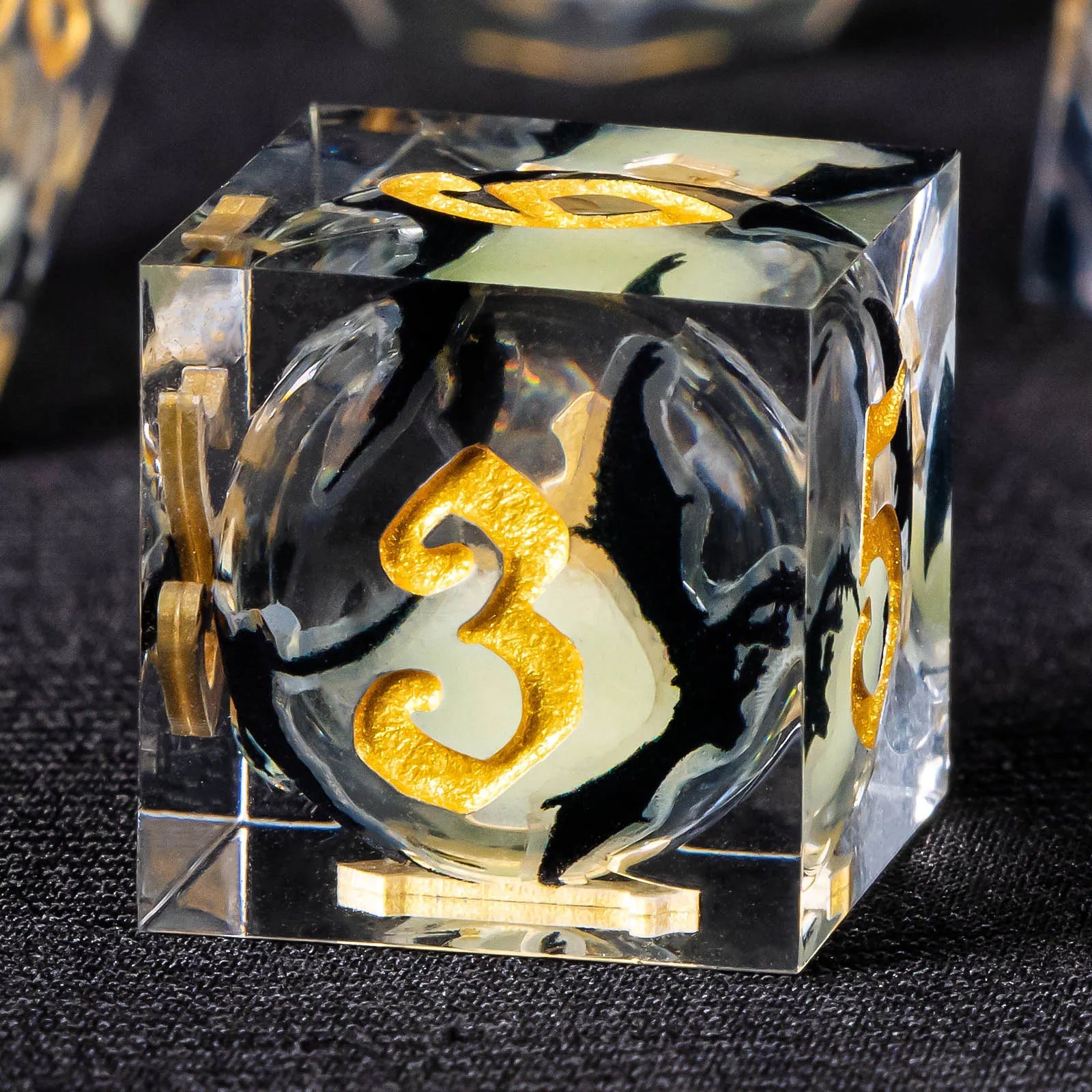 Voidwhisper – Liquid‑Core 7‑Piece Dice Set